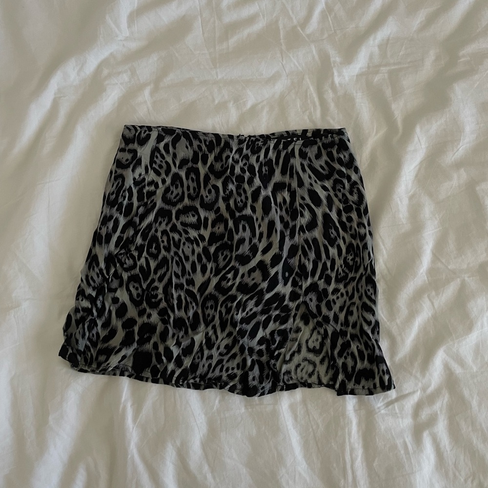 NWOT Princess Polly Motel Leopard Mini Skirt